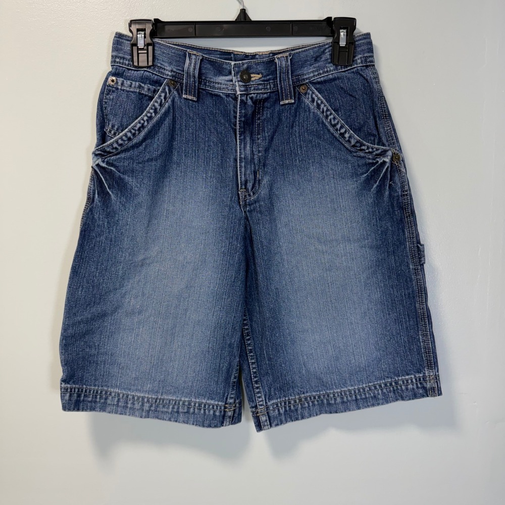 Urban Pipeline Boys Denim Carpenter Shorts Blue Jorts Size 14R Skater Streetwear